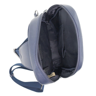 Sling Bag Black / Leather PC 3825 BLACK/NAVY Pierre Cardin Men's Leather 3-Way Sling Bag in Black