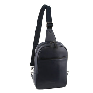 Sling Bag Navy / Leather PC 3825 NAVY/BLACK Pierre Cardin Men's Leather 3-Way Sling Bag in Navy