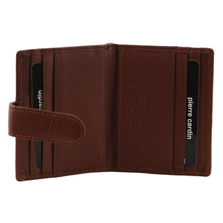 Leather Wallet Brown / Leather PC 3308 TAN Pierre Cardin Men's Leather  Bi-Fold Card Holder/Wallet in Brown