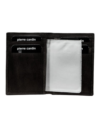 Leather Wallet Black / Leather PC 8784 BLK Pierre Cardin Men's Leather Bi-Fold Wallet in Black