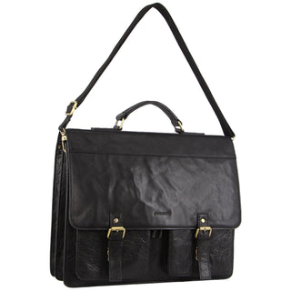 Laptop & Business bags Black / Leather PC 3523 BLK Pierre Cardin Men's Leather Business/Computer Bag in Black