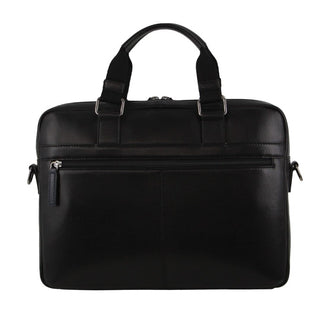 Laptop & Business bags Black / Leather PC 3824 BLACK/NAVY Pierre Cardin Men's Leather Business Computer Bag in Black