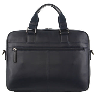 Laptop & Business bags Navy / Leather PC 3824 NAVY/BLACK Pierre Cardin Men's Leather Business Computer Bag in Navy