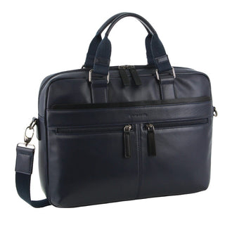 Laptop & Business bags Navy / Leather PC 3824 NAVY/BLACK Pierre Cardin Men's Leather Business Computer Bag in Navy