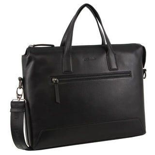 Laptop & Business bags Black / Leather PC 3841 BLK Pierre Cardin Men's Leather Business Travel Bag in Black