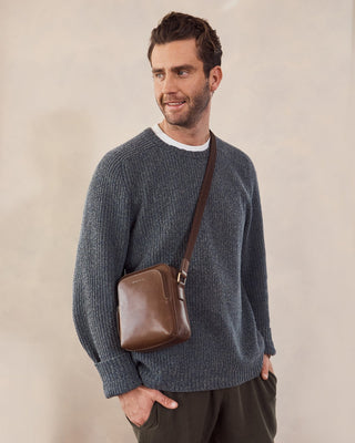 Crossbody Bag Oak / Leather PC 4007 OAK Pierre Cardin Men's Leather Classic Crossbody Bag in Oak