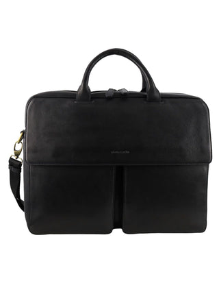 Laptop & Business bags Black / Leather PC 3963 BLK Pierre Cardin Men's Leather Classic Messenger/Computer Bag in Black