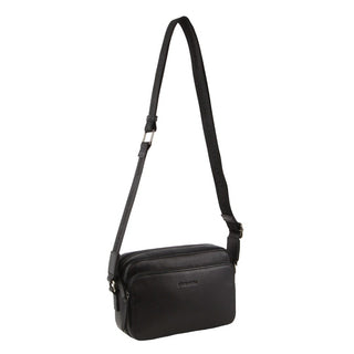 Crossbody Bag Black / Leather PC 3816 BLK Pierre Cardin Men's Leather Crossbody Bag in Black