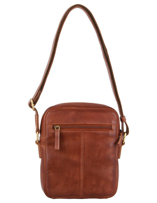 Tri-Fold Wallet Cognac / Leather PC 3829 COGN Pierre Cardin Men's Leather Crossbody Bag in Cognac