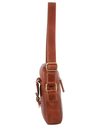 Tri-Fold Wallet Cognac / Leather PC 3829 COGN Pierre Cardin Men's Leather Crossbody Bag in Cognac