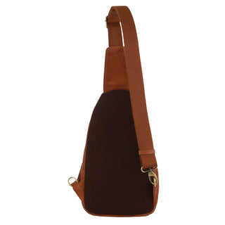 Sling Bag Cognac / Leather PC 3711 COGN Pierre Cardin Men's Leather Sling Bag in Cognac