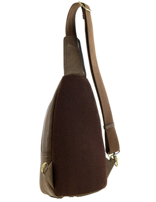 Sling Bag Oak / Leather PC 3711 OAK Pierre Cardin Men's Leather Sling Bag in Oak
