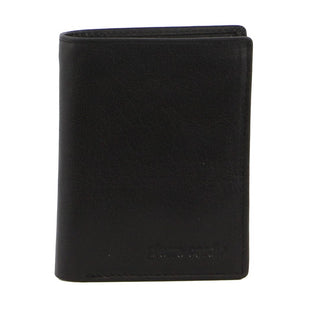 Leather Wallet Black / Leather PC 3615 BLK Pierre Cardin Men's Leather Tri-Fold Wallet in Black