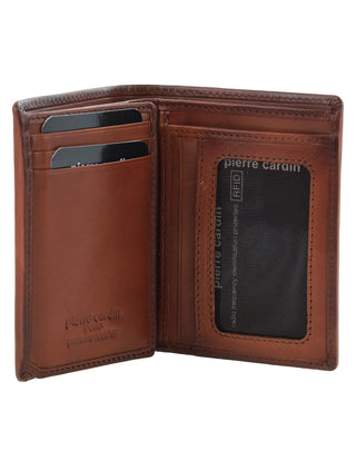 Men's Wallet Brandy / Leather PC 3615 BRANDY Pierre Cardin Men's Leather Tri-Fold Wallet in Brandy