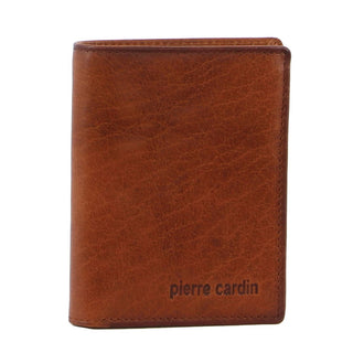 Leather Wallet Tan / Black PC 3615 TAN Pierre Cardin Men's Leather Tri-Fold Wallet in Tan