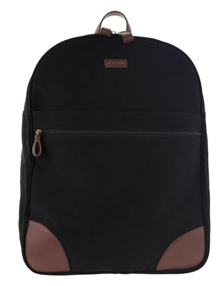 Backpack Black / Canvas PC 4027 BLK Pierre Cardin Men's Nomad Canvas Backpack in Black