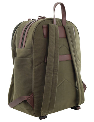 Backpack Brown / Canvas PC 4027 BRN Pierre Cardin Men's Nomad Canvas Backpack in Brown