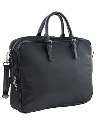 Tote Bag Black / Nylon PC 4021 BLK Pierre Cardin Men's Nylon Classic Business Laptop Bag in Black