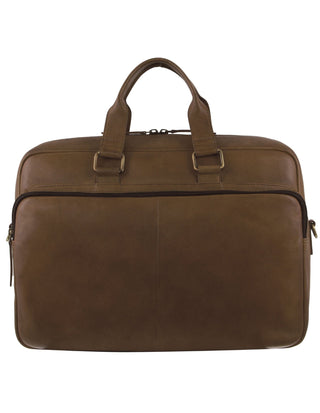 Laptop & Business bags Oak / Leather PC 3811 OAK Pierre Cardin Men's Rustic Business Computer Bag in Oak