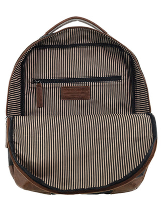 Backpack Black / Canvas/Vegan Leather PC 4096 BLACK Pierre Cardin Men's Urban Canvas Backpack in Black