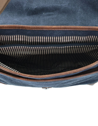 Messenger Bag/Computer Bag Black / Canvas/Vegan Leather PC 4097 BLACK Pierre Cardin Men's Urban Canvas Messenger Bag/Computer Bag in Black