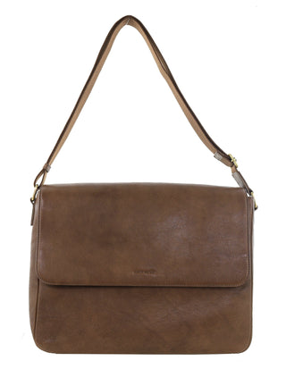 Laptop & Business bags Oak / Nylon PC 4084 OAK Pierre Cardin Mens Leather Messenger Bag in Oak