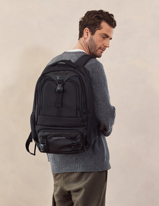 Laptop & Business bags Black / Nylon PC 4088 BLK Pierre Cardin Mens Nylon Computer/Business Backpack in Black