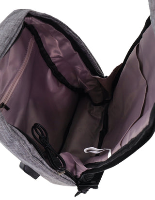 Sling Bag Grey / Nylon PC 4089 GREY Pierre Cardin Mens Nylon Sling Bag in Grey