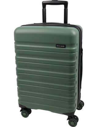 Hard Shell Luggage PC 3941LC MOSS+PC3761 Pierre Cardin Moss Hard Shell LARGE and CABIN Bundle 2-Piece Set + Assorted Luggage Tag