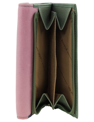Leather Wallet Lavender / Leather PC 3261 LAVENDER Pierre Cardin MultiColour Leather Ladies Tri-Fold Wallet in Lavender