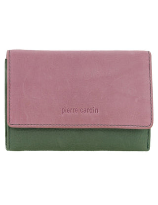 Leather Wallet Lavender / Leather PC 3261 LAVENDER Pierre Cardin MultiColour Leather Ladies Tri-Fold Wallet in Lavender