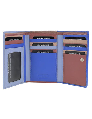 Leather Wallet Lavender / Leather PC 3261 LILAC Pierre Cardin MultiColour Leather Ladies Tri-Fold Wallet in Lilac