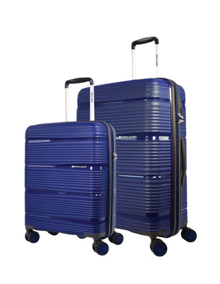 Hard Shell Luggage Navy / Polypropolene (PP) PC 4014LC NAVY Pierre Cardin Normandy Hard Shell Large and Cabin Bundle 2-Piece Set in Navy