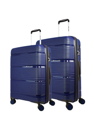 Hard Shell Luggage Navy / Polypropolene (PP) PC 4014LM NAVY Pierre Cardin Normandy Hard Shell Large and Medium Bundle 2-Piece Set in Navy