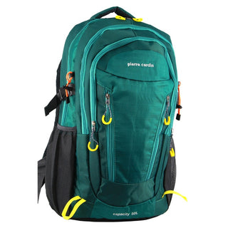 Backpack Green / Ripstop Nylon PC 3852 GRN Pierre Cardin Nylon Adventure Travel & Sport Large Backpack in Green