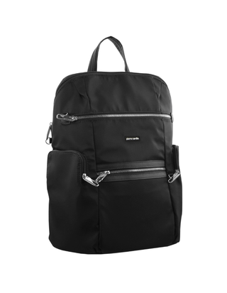 Backpack Black / Nylon PC 2891 BLK Pierre Cardin Nylon Anti-Theft Backpack in Black