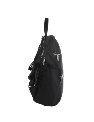 Backpack Black / Nylon PC 2891 BLK Pierre Cardin Nylon Anti-Theft Backpack in Black