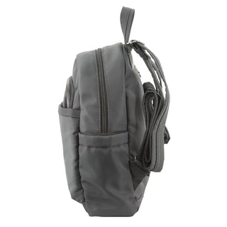 Backpack Grey / Nylon PC 2418 GREY Pierre Cardin Nylon Anti-Theft Backpack in Grey