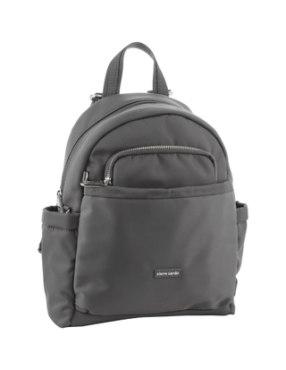 Backpack Grey / Nylon PC 2418 GREY Pierre Cardin Nylon Anti-Theft Backpack in Grey