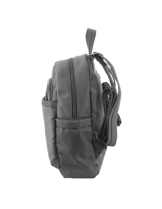 Backpack Grey / Nylon PC 2418 GREY Pierre Cardin Nylon Anti-Theft Backpack in Grey