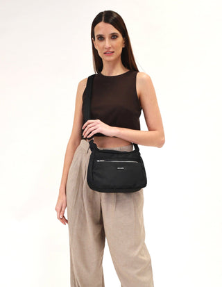 Crossbody bag Black / Nylon PC 2642 BLK Pierre Cardin Nylon Anti-Theft Cross Body Bag in Black