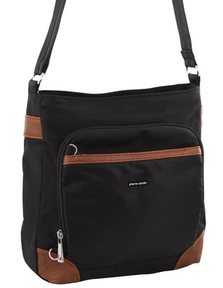 Crossbody bag Black / Nylon PC 3266 BLK Pierre Cardin Nylon Anti-Theft Cross Body Bag in Black