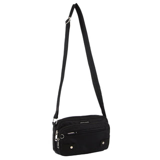 Crossbody bag Black / Nylon PC 3269 BLK Pierre Cardin Nylon Anti-Theft Cross Body Bag in Black