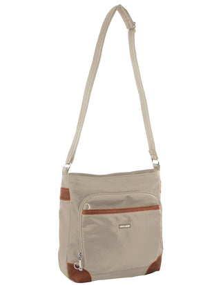 Crossbody bag Camel / Nylon PC 3266 CML Pierre Cardin Nylon Anti-Theft Cross Body Bag in Camel