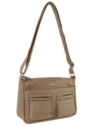 Crossbody bag Camel / Nylon PC 3268 CML Pierre Cardin  Nylon Anti-Theft Cross Body Bag in Camel