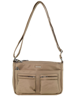 Crossbody bag Camel / Nylon PC 3268 CML Pierre Cardin  Nylon Anti-Theft Cross Body Bag in Camel