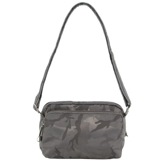 Crossbody bag Grey-Camo / Nylon PC 3269 GREY-CAMO Pierre Cardin Nylon Anti-Theft Cross Body Bag in Grey-Camo