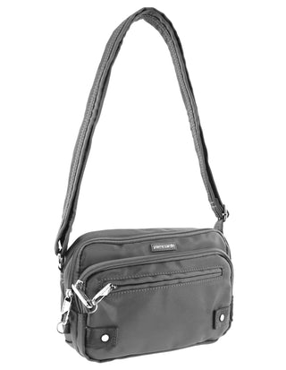 Crossbody Bag Grey / Nylon PC 3269 GREY Pierre Cardin Nylon Anti-Theft Cross Body Bag in Grey