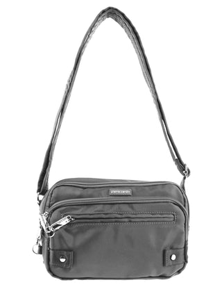 Crossbody Bag Grey / Nylon PC 3269 GREY Pierre Cardin Nylon Anti-Theft Cross Body Bag in Grey