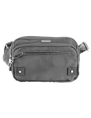 Crossbody Bag Grey / Nylon PC 3269 GREY Pierre Cardin Nylon Anti-Theft Cross Body Bag in Grey